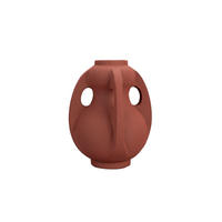 VASE Thiago M Terra/ Rot - Rot, Metall (30cm) - Dutchbone