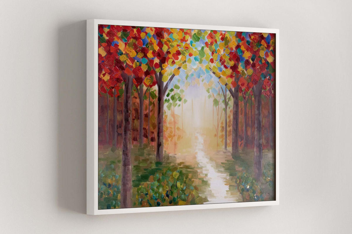 OLEJOMALBA 100/75 cm, Zvířata - různobarevná, dřevo/textil (100/75cm) - KUNSTLOFT