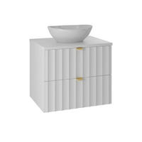 WASCHTISCH 60.6cm Lexa Weiß - Weiß, Holzwerkstoff (60.6/52.2/46.5cm) - Petits-meubles