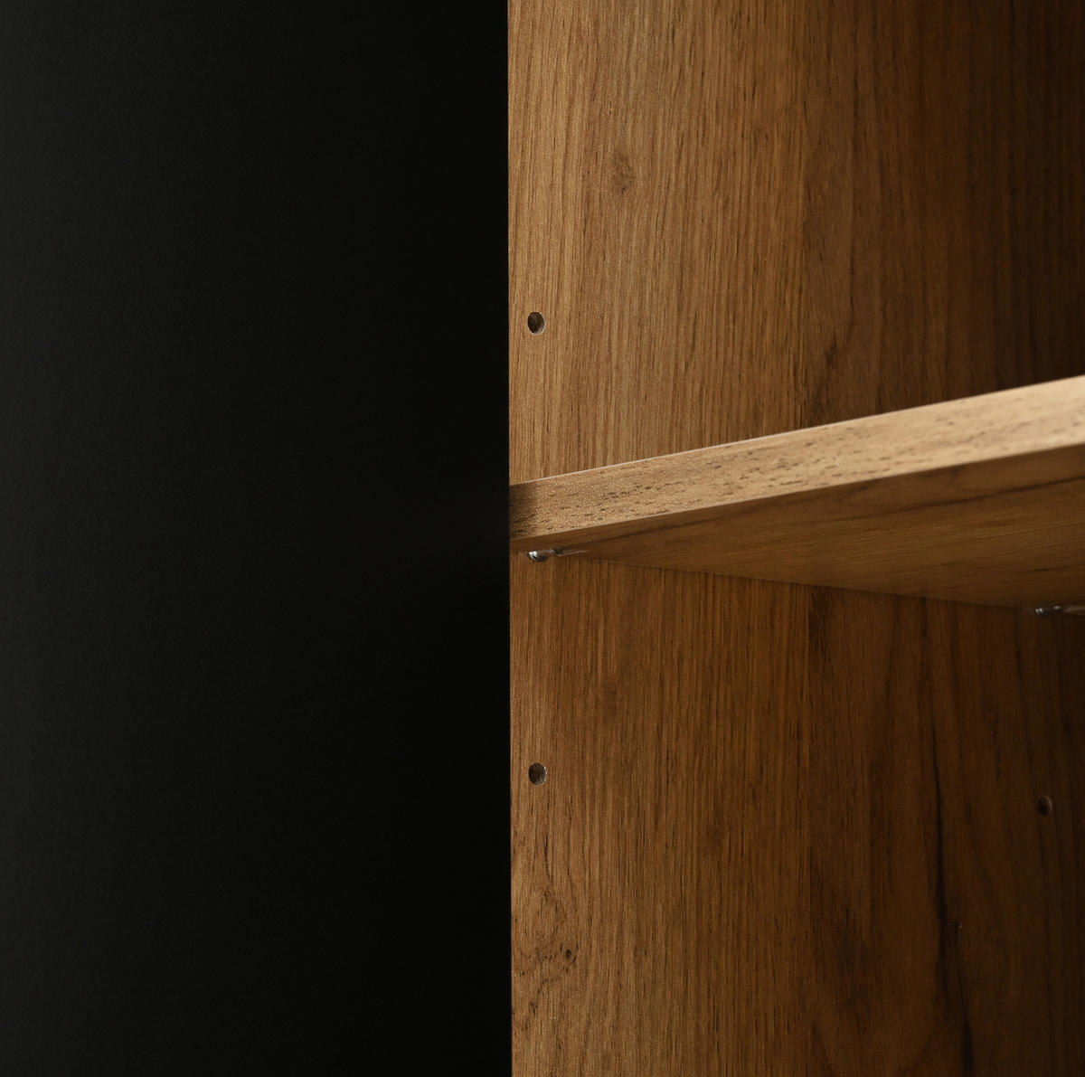 SCHUHSCHRANK 80/24/95,5 cm mit 2 Klappen, 1 Tür und Schublade in Natur/Schwarz - Naturfarben, Holzwerkstoff (80/95.5/24cm) - BEAOK