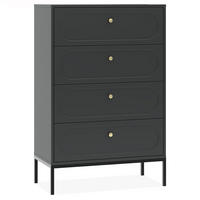 KOMMODE TILA, Schwarz - Schwarz, Holzwerkstoff (75.9/115.5/40cm) - KONSIMO®