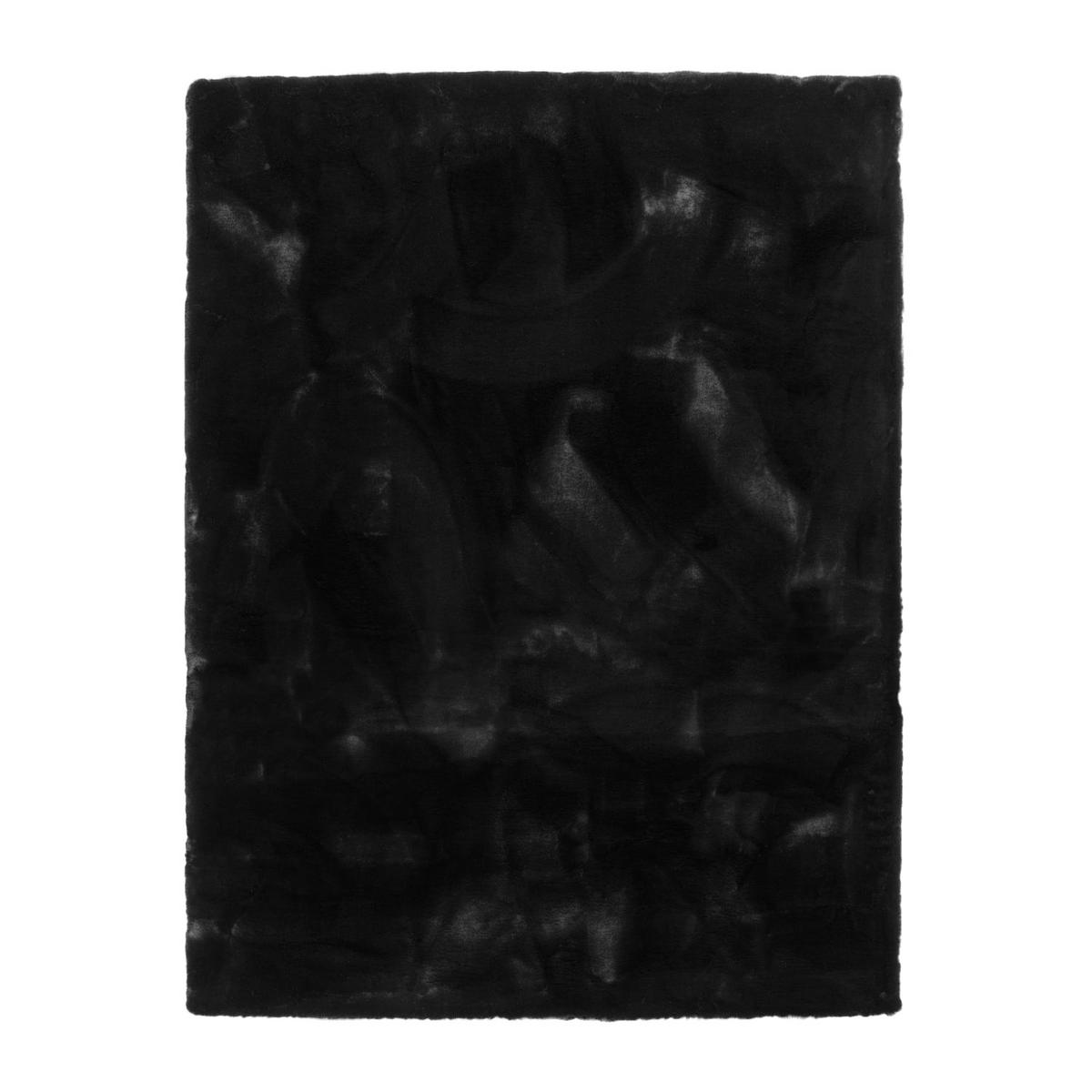 HOCHFLORTEPPICHE Schwarz 120 x 160 cm - Schwarz, Kunststoff (120/160cm) - TT Home