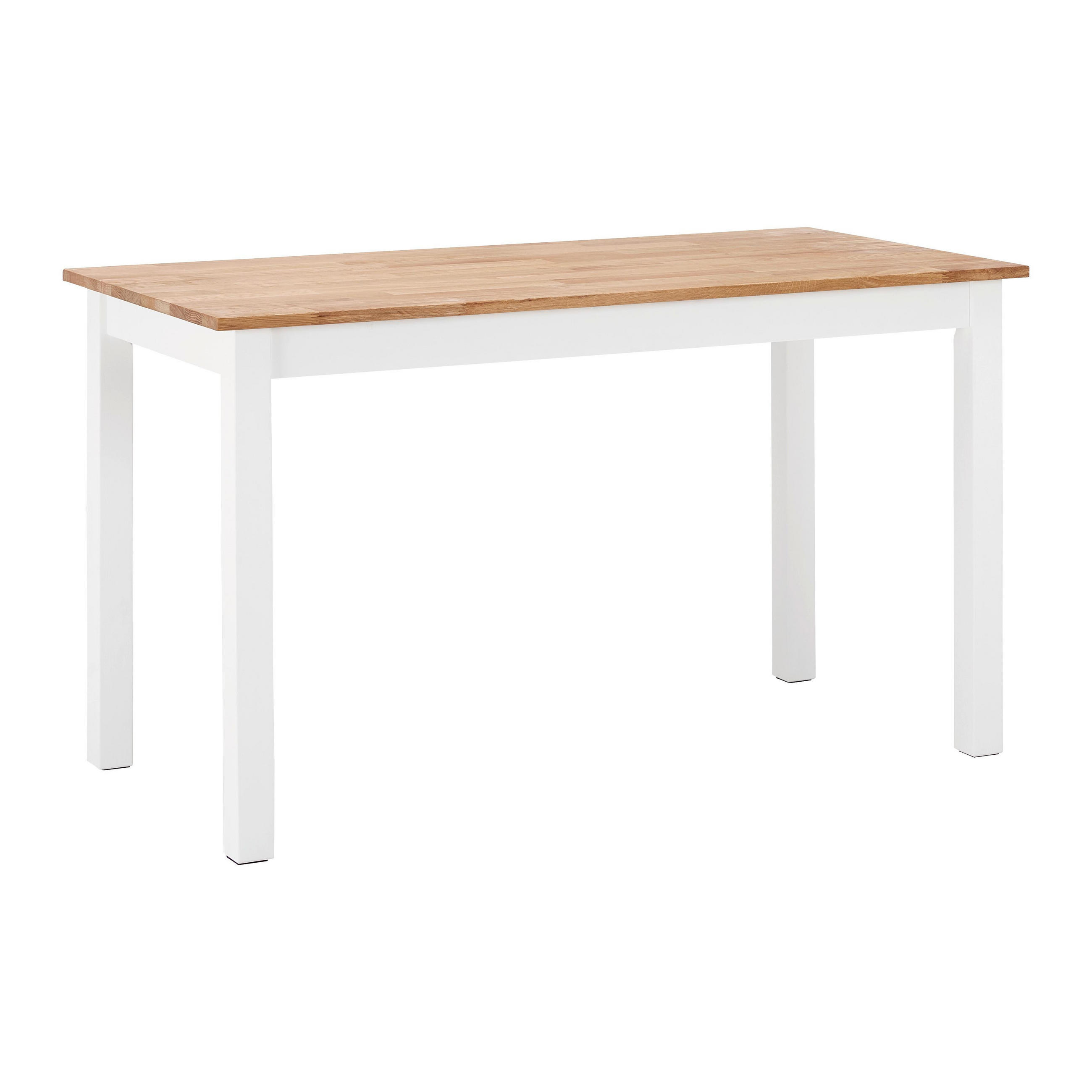 ESSTISCH Antalia Naturfarben /Weiß Echtholz - Naturfarben, Holz (60/120/75cm) - Bessagi Home