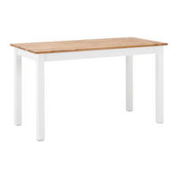 ESSTISCH Antalia Naturfarben /Weiß Echtholz - Naturfarben, Holz (60/120/75cm) - Bessagi Home