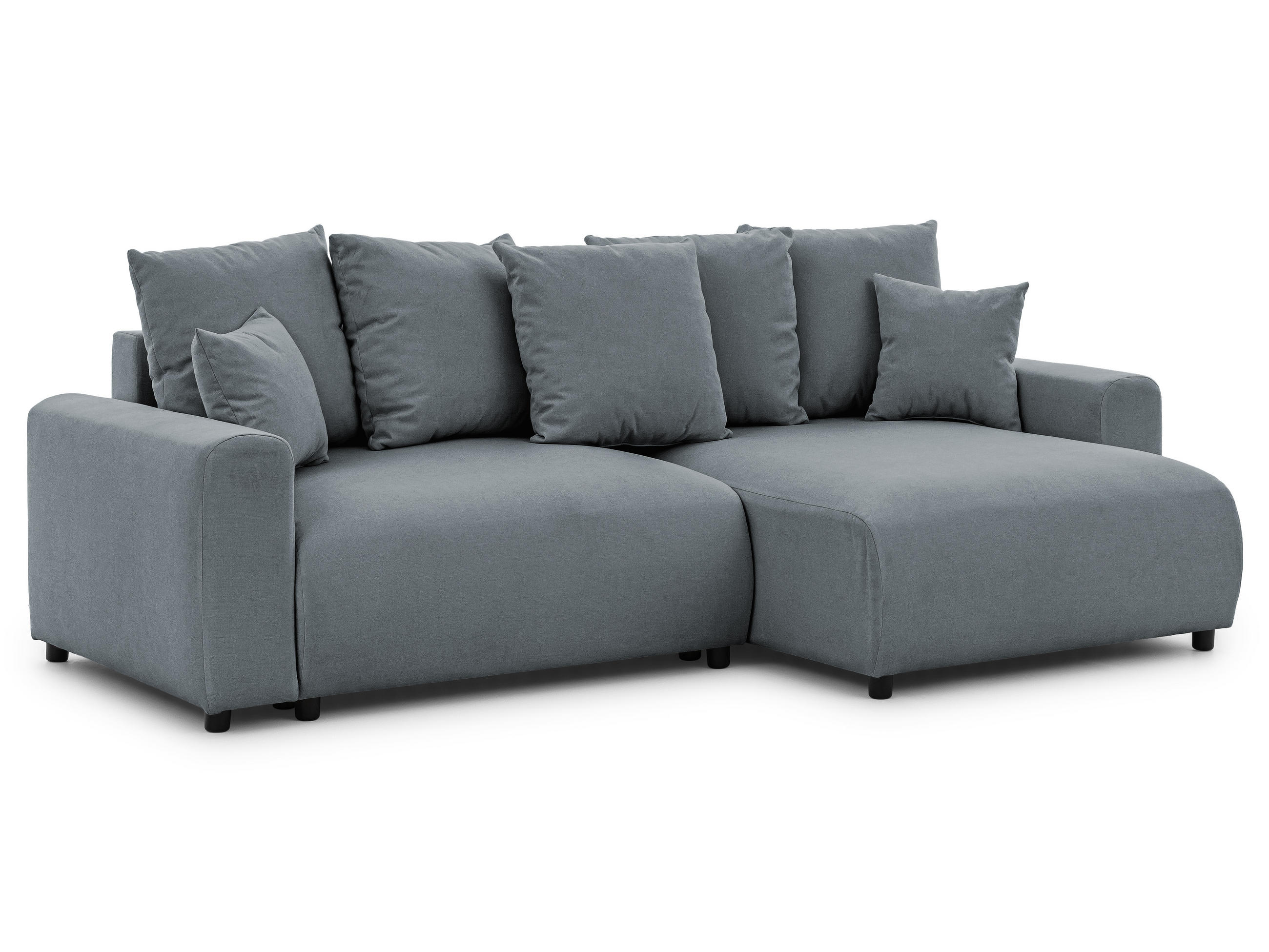 S-Style Ecksofa Dunkelgrau 239x140 cm