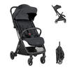 BUGGY Lauren schwarz verstellbar faltbar Aluminiumrahmen bis 22 kg - Schwarz, Metall (68/55/105cm) - Kikka boo