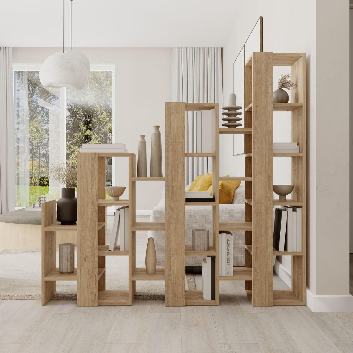 REGAL Trenner Anissa - H151 cm - Eichefarben, Holzwerkstoff (29/151/158cm) - Calicosy