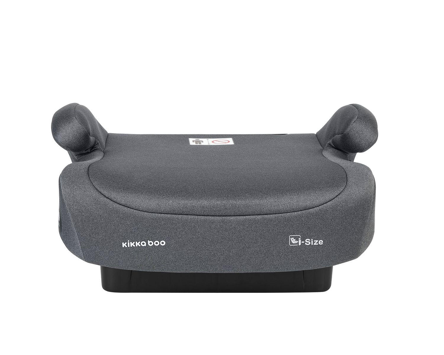SITZERHÖHUNG i-Go dunkelgrau i-Size (125-150cm) Gruppe 3, Armlehne - Grau, Kunststoff (36/22/42cm) - Kikka boo