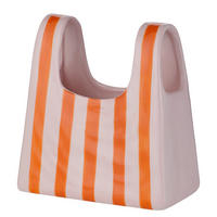 KERMAIKVASE Shoppiung Bag - Beige/Orange, Stein (22cm) - Butlers