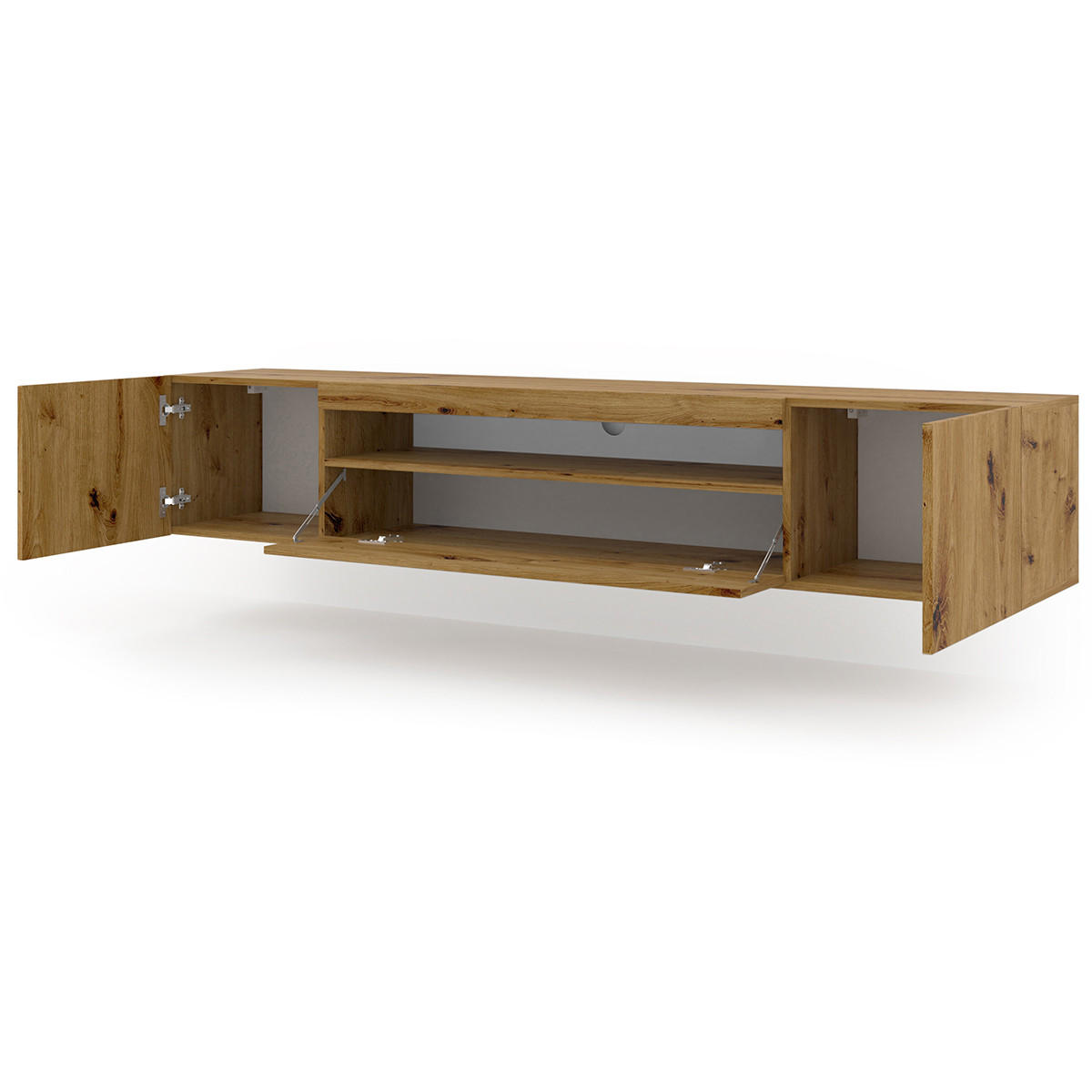 TV-MÖBEL Aurus Holz - Braun, Holzwerkstoff (200/36/37cm) - Petits-meubles