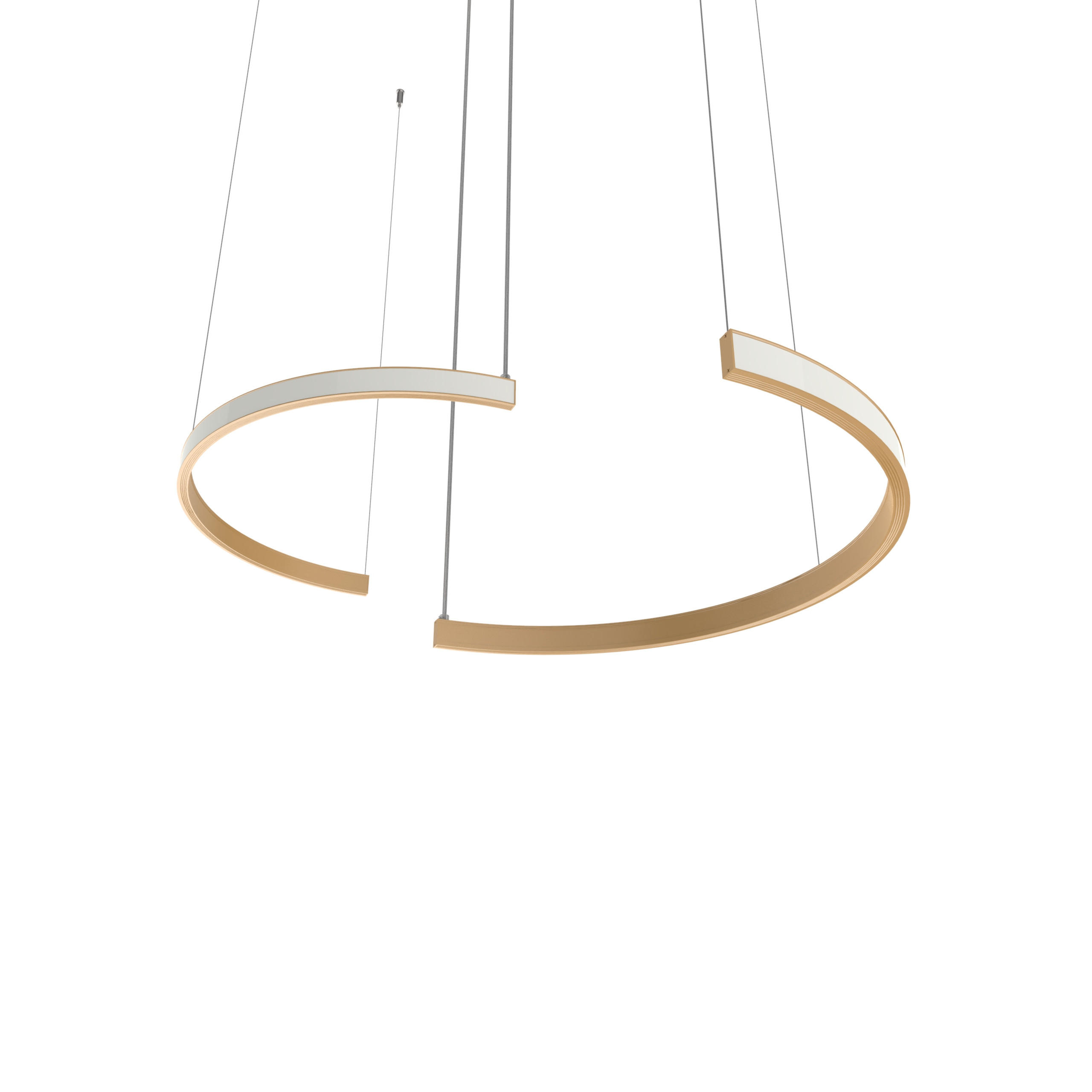 LED-HÄNGELEUCHTE - Goldfarben, Metall (3.1/62/120cm) - Lumicom