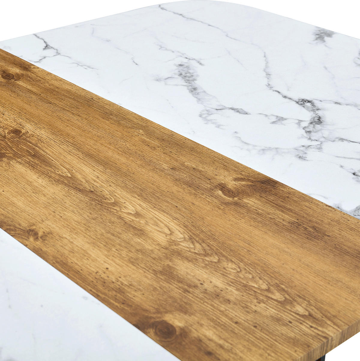 ESSTISCH 153/100/79 Natural Wood aus MDF mit pflegeleichter Oberfläche - Braun, Holzwerkstoff (153/100/79cm) - OKWISH