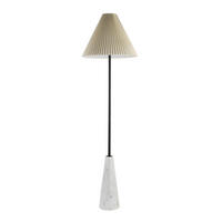 STEHLAMPE KEA - Weiß, Stehlampe - Weiß, Holz/Kunststoff (43/43/152cm) - Home Deluxe