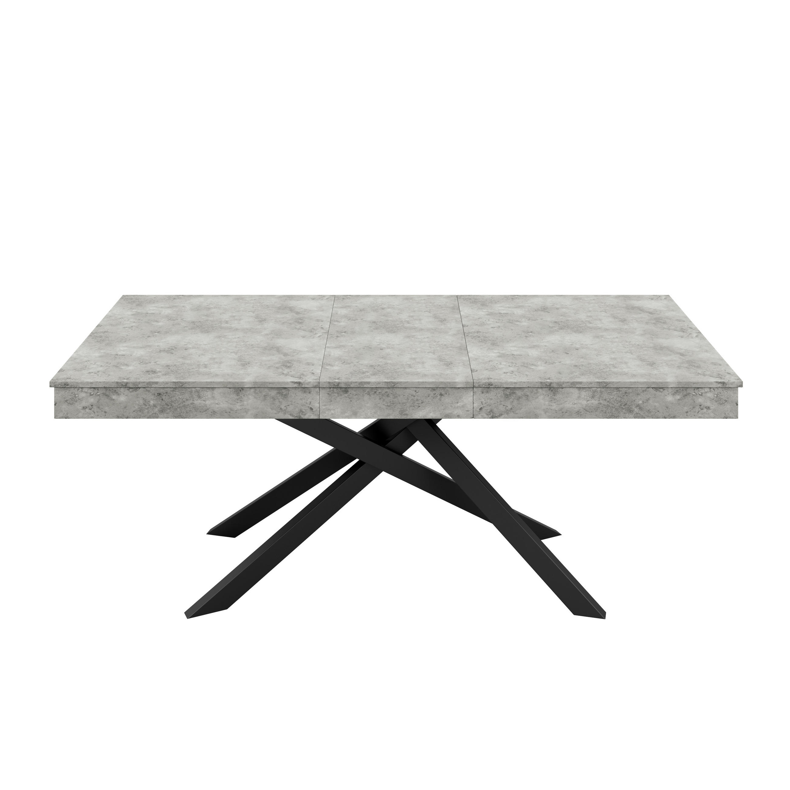 AUSZIEHTISCH Grau 140-180/80/76 cm - Grau, Holz (80/180/76cm) - PANGIVO
