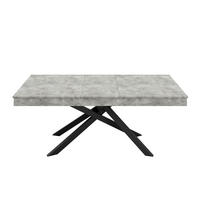 AUSZIEHTISCH Grau 140-180/80/76 cm - Grau, Holz (80/180/76cm) - PANGIVO