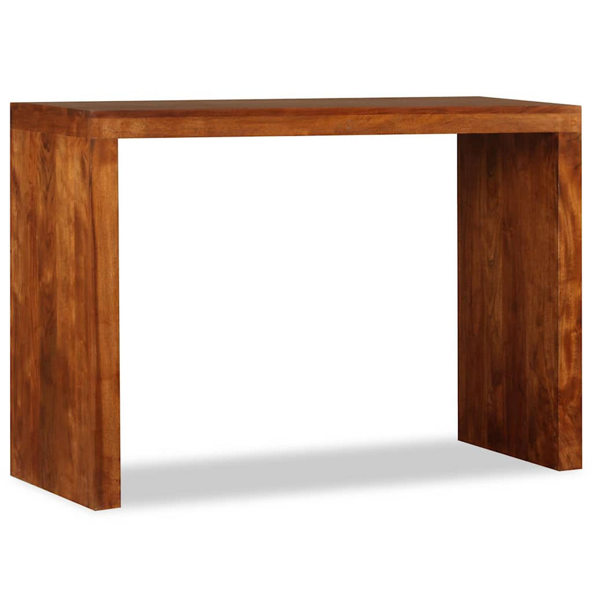 KONSOLENTISCH Massivholz Mit Honigfarbener Politur 110/40/76 Cm - Braun, Holz (110/40/76cm) - vidaXL