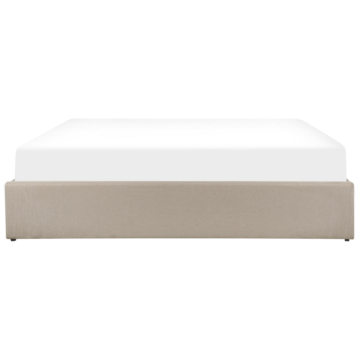 POLSTERBETT 180/200cm Beige Dinan - Beige, Textil (180/200cm) - Beliani