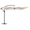 SONNENSCHIRM 3x3m Aluminium, Weiß - Weiß, Metall (300/300cm) - Oviala