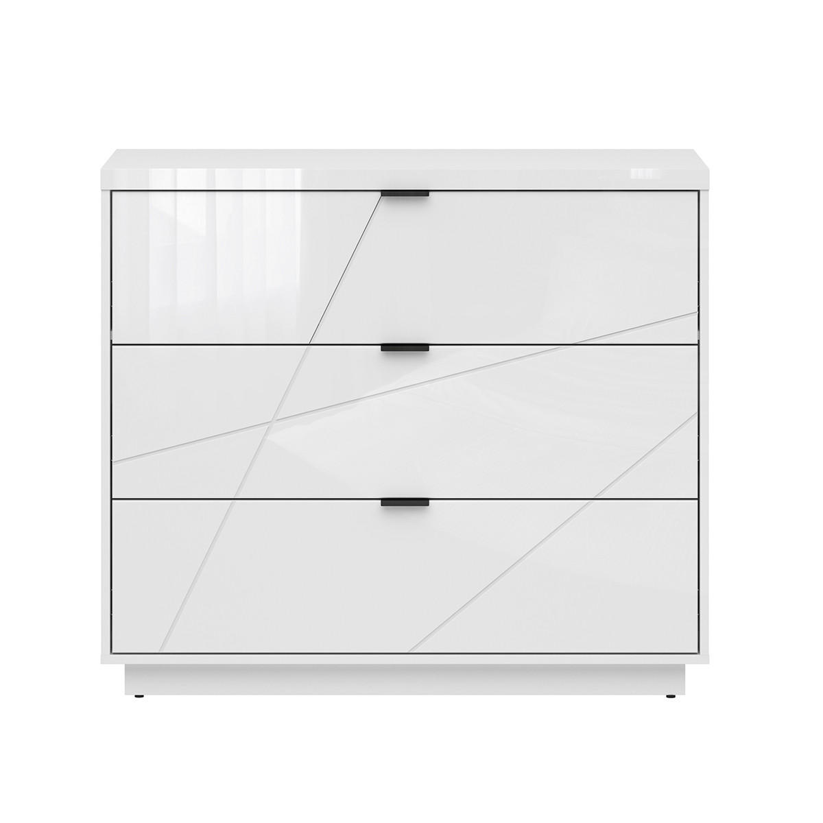 KOMMODE Sven Weiß - Weiß, Holzwerkstoff (106/93/42cm) - Petits-meubles