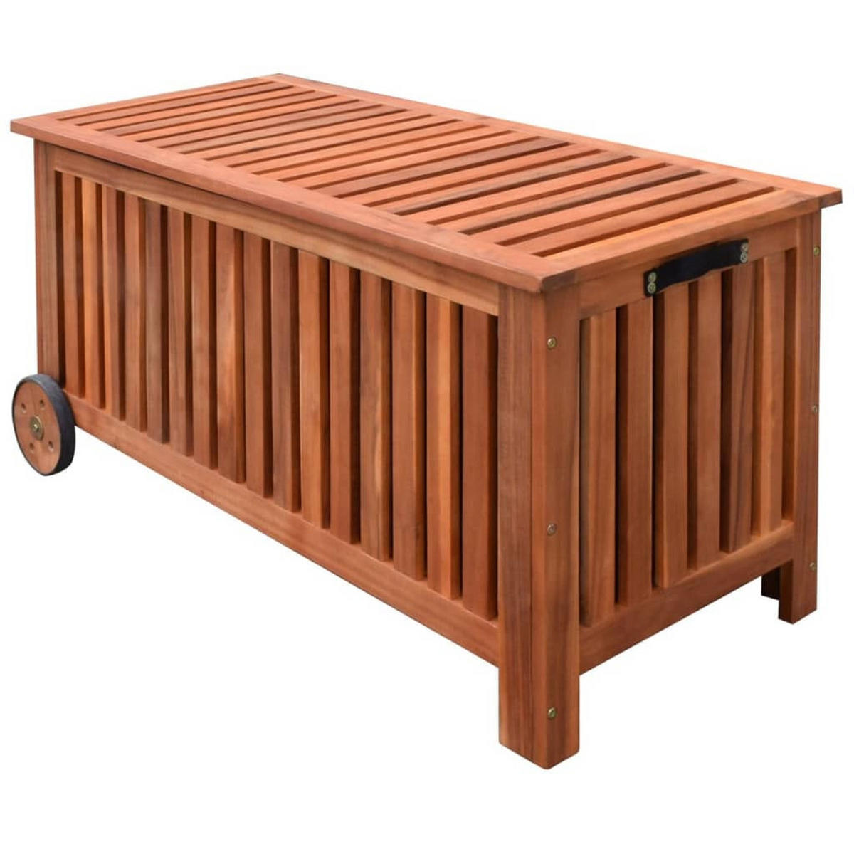 GARTEN-AUFBEWAHRUNGSBOX 118x52x58 cm Holz - Braun, Holz (52/58/118cm) - furnicato