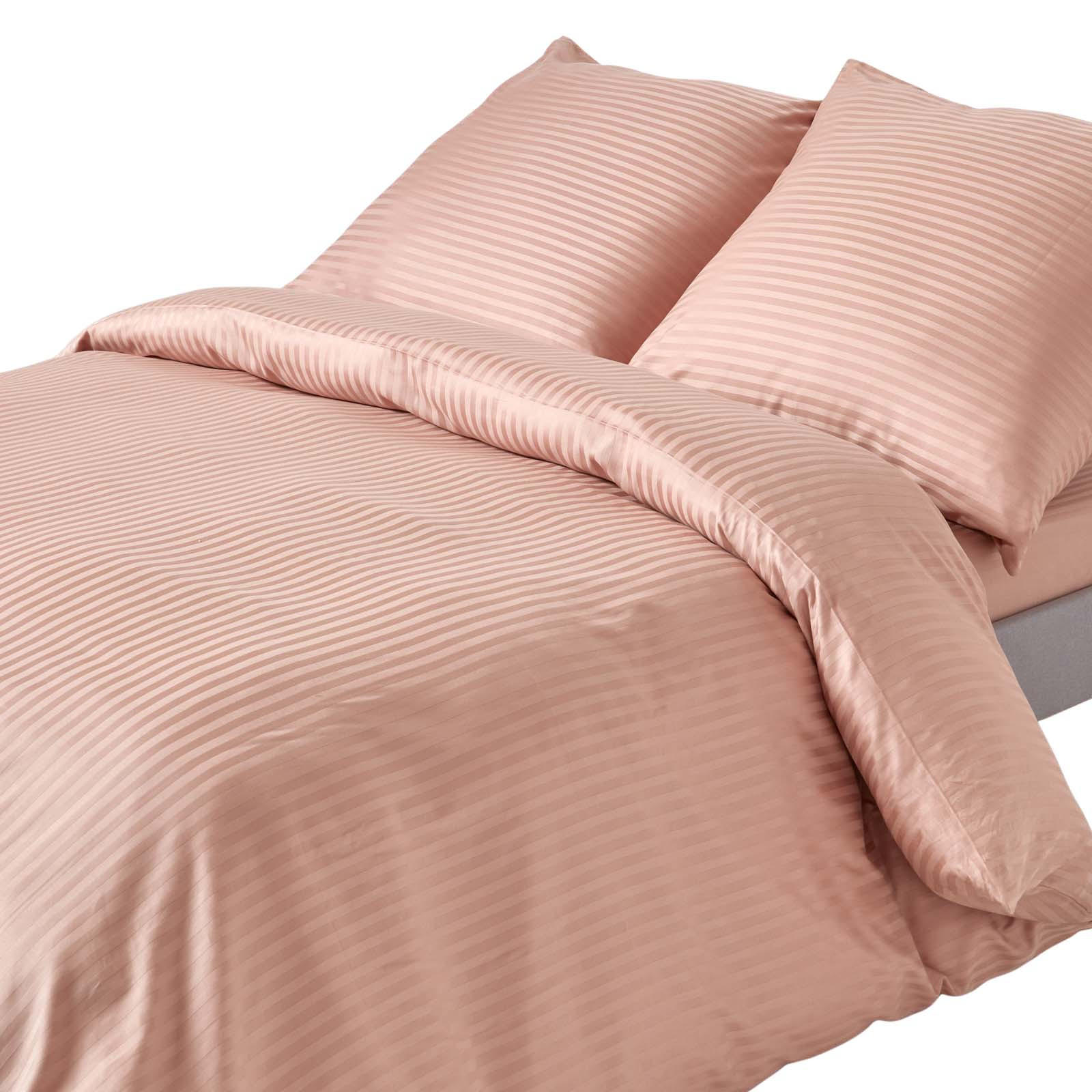 BETTWÄSCHE Damast Fadendichte 330 - Taupe, Textil (240/220cm) - Homescapes