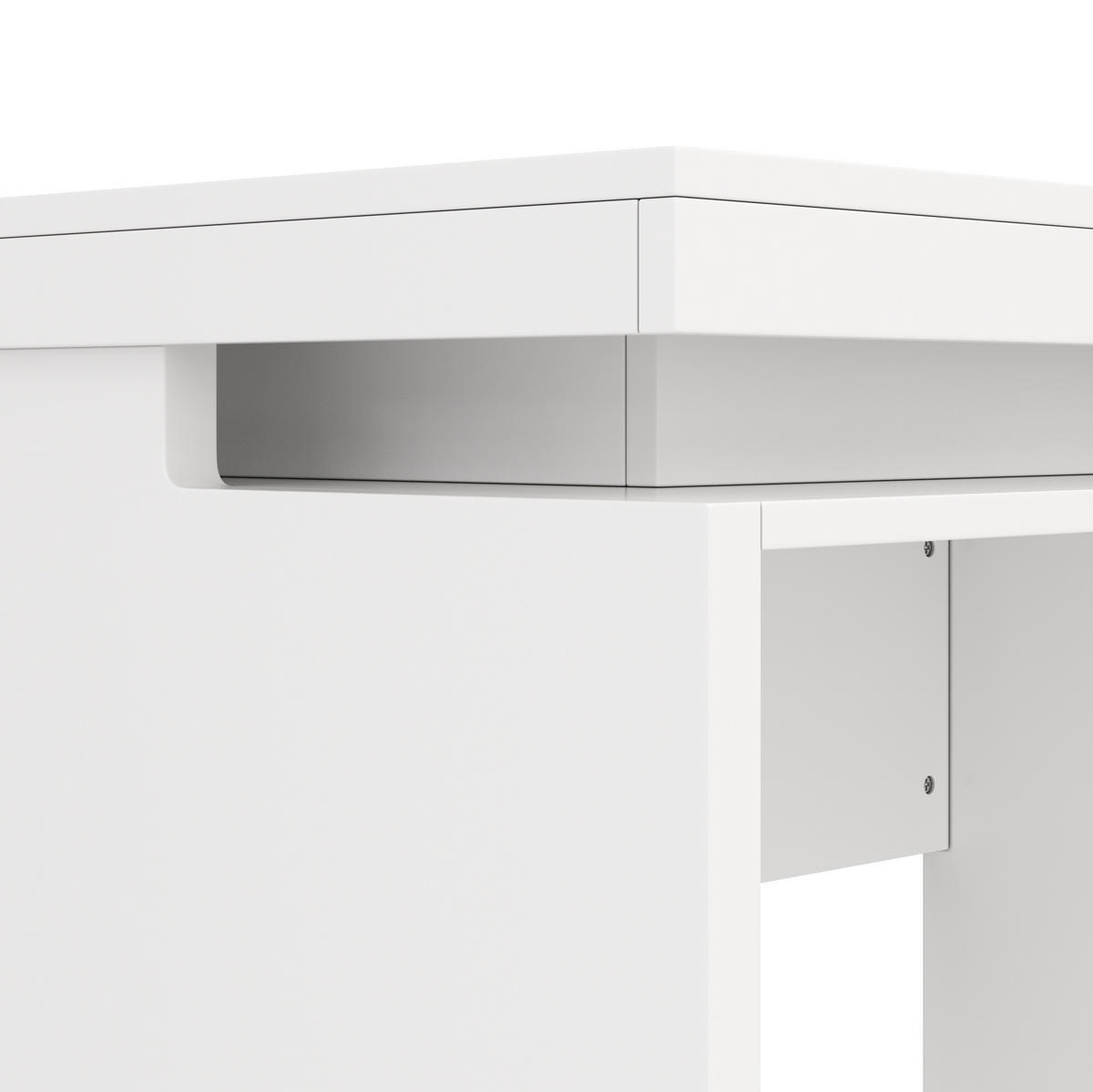 ANRICHTE 120/50/78,5 cm in Weiß mit 3 Schubladen und LED-Beleuchtung - Weiß, Holzwerkstoff (120/78.5/50cm) - Flora Grace
