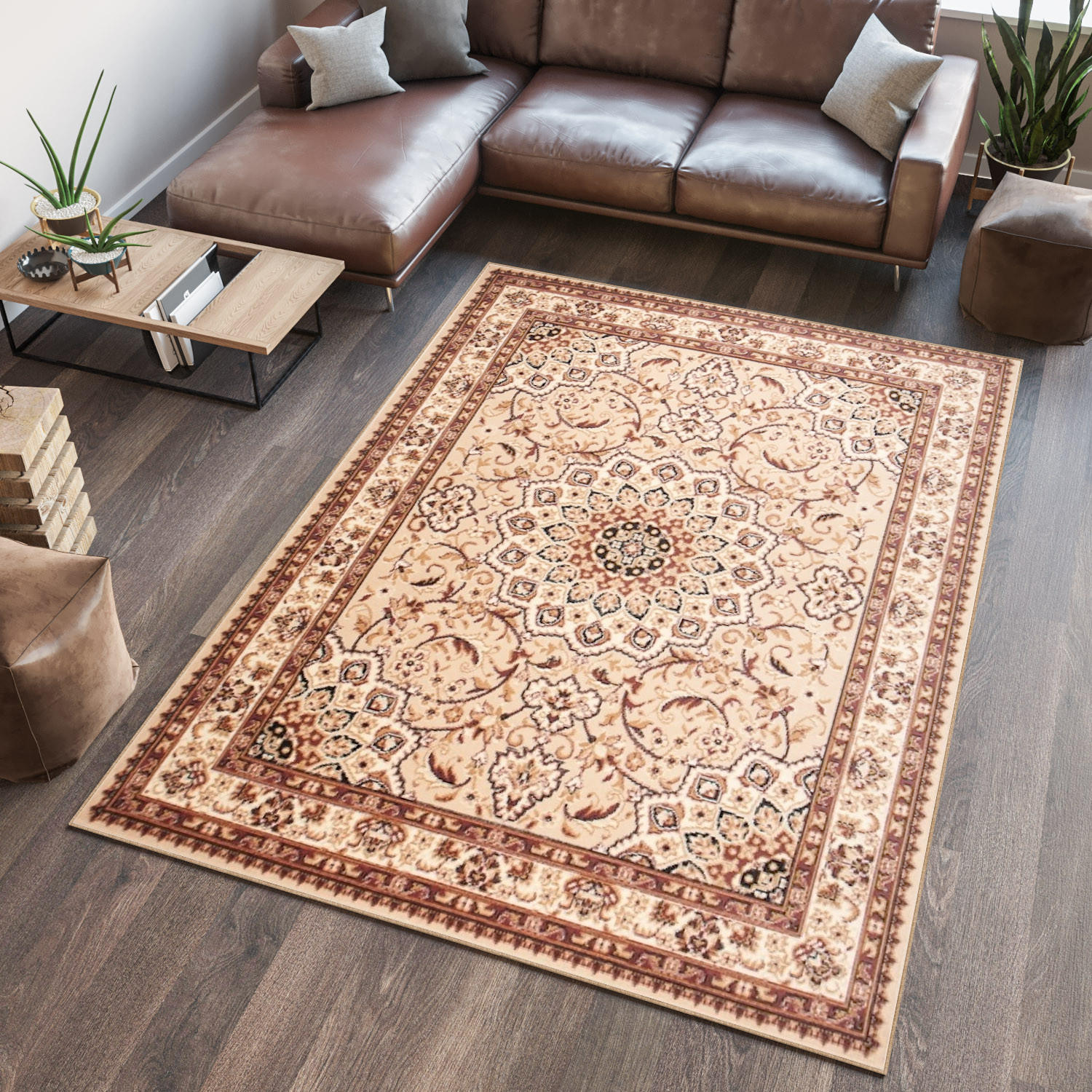 TEPPICH ATLAS Beige Hellbraun 250/300 cm - Hellbraun/Beige, Textil (250/300cm) - Tapiso