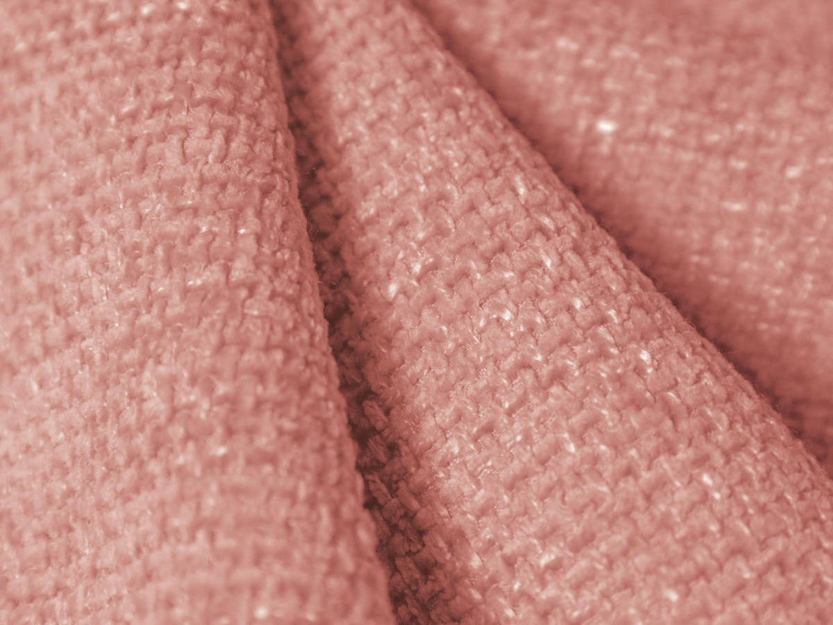 ECKSOFA rechts Molino aus Chenille-Stoff rosa 4 Sitzplätze - Pink, Textil (170/250cm) - Micadoni