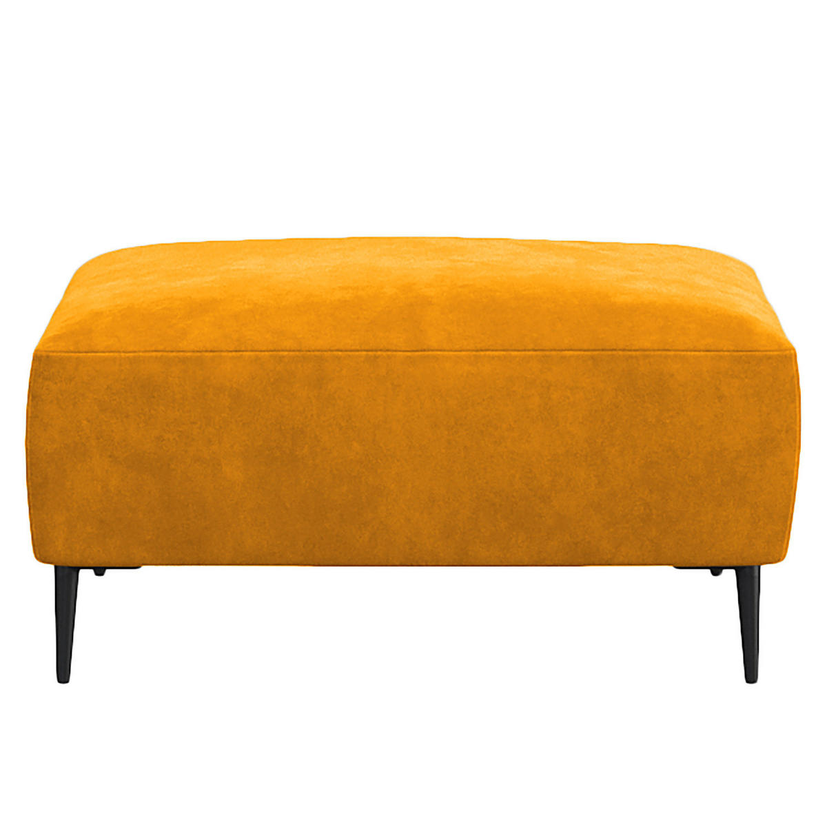 POLSTERHOCKER - Gelb/Schwarz, Textil/Metall (90/45/60cm) - home24