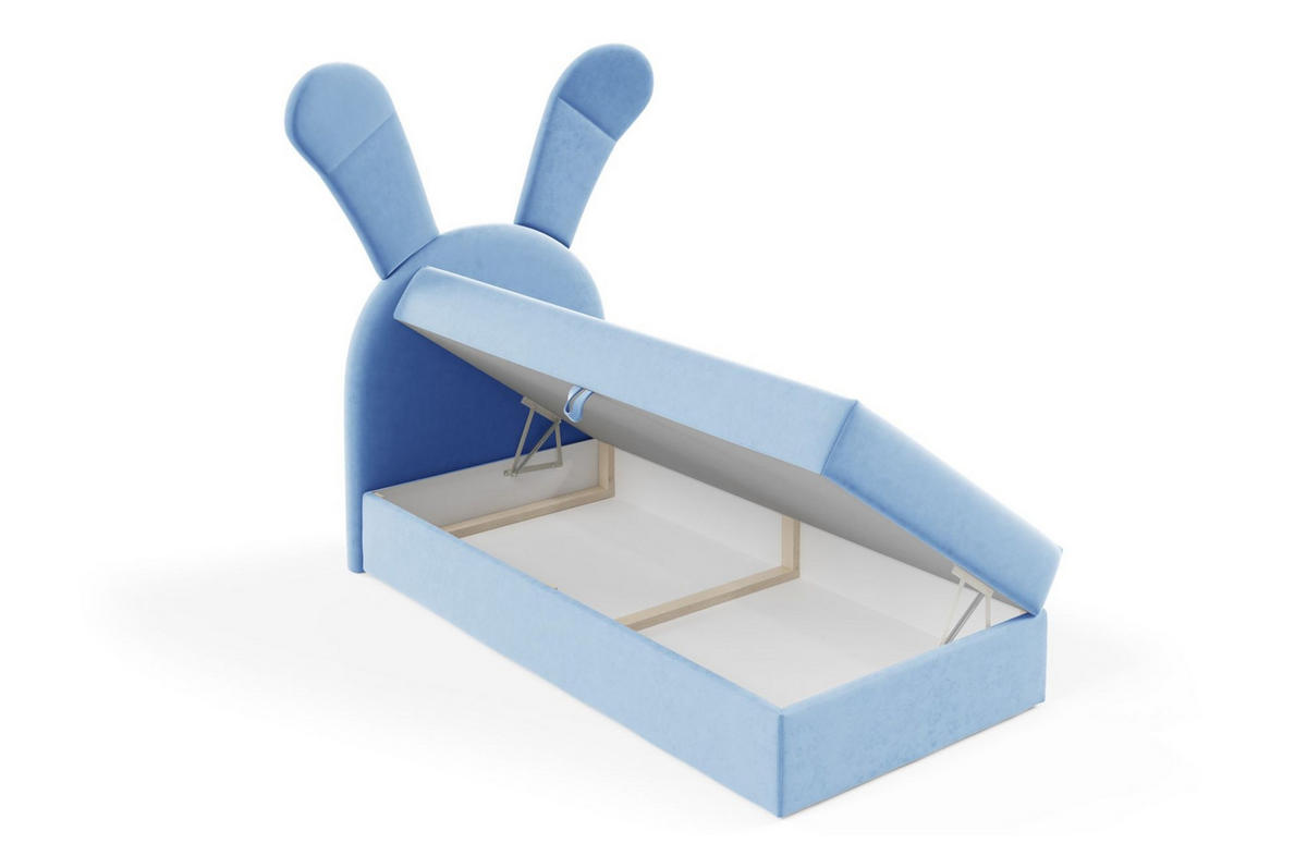 KINDERBETT Polsterbett Matilda - Hellblau, Holzwerkstoff/Textil (100/200cm) - Fun Möbel