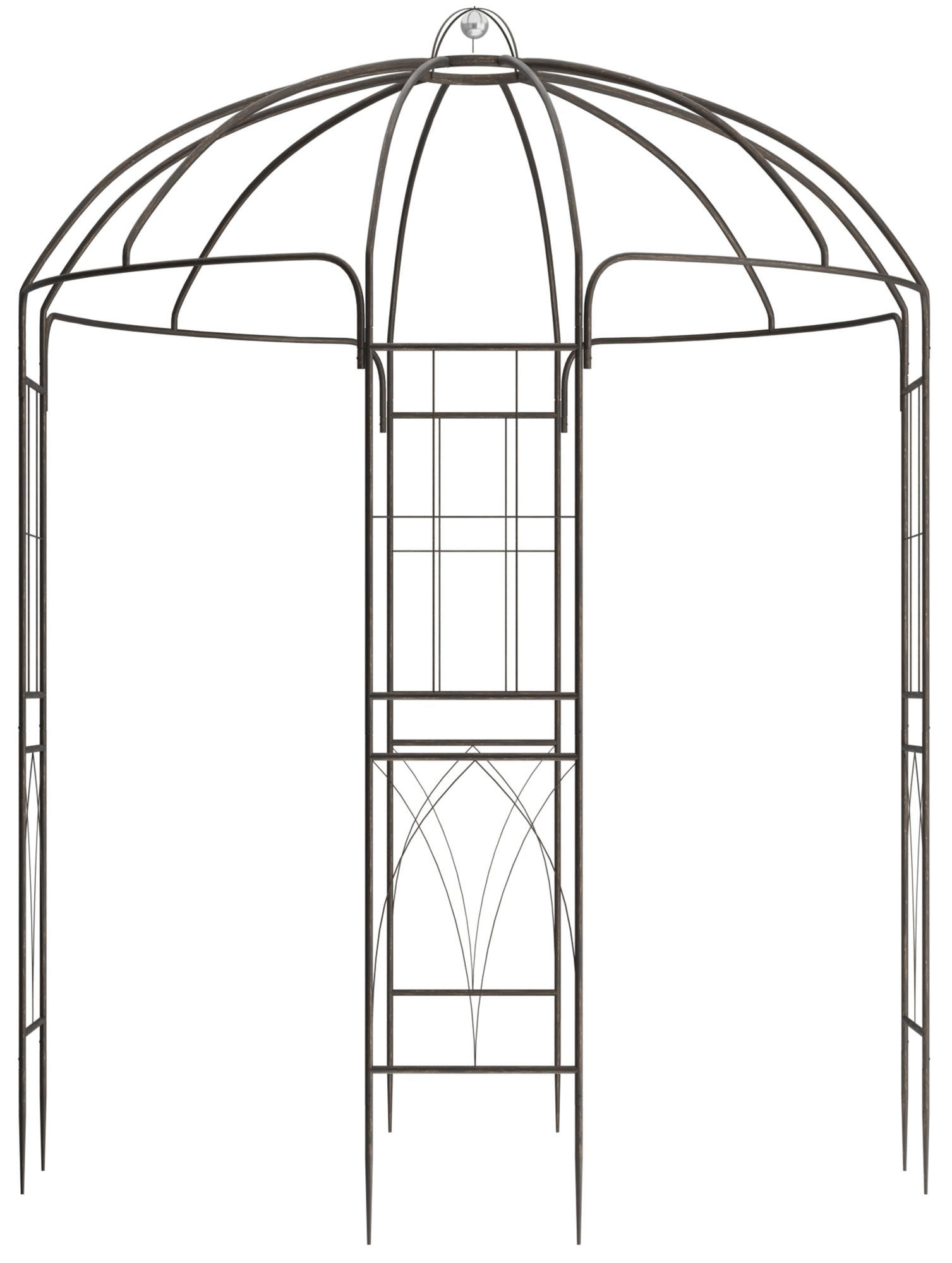 PAVILLON 200/200/270 cm Metall Bronze - Bronzefarben, Metall (200/270/200cm) - CLP