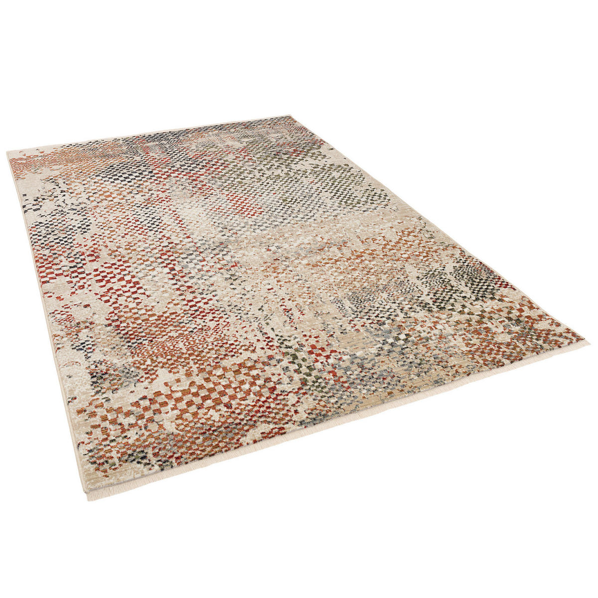 DESIGNER TEPPICH NIA VINTAGE PIXEL VERLAUF - Multicolor, Textil (80/150cm) - Pergamon