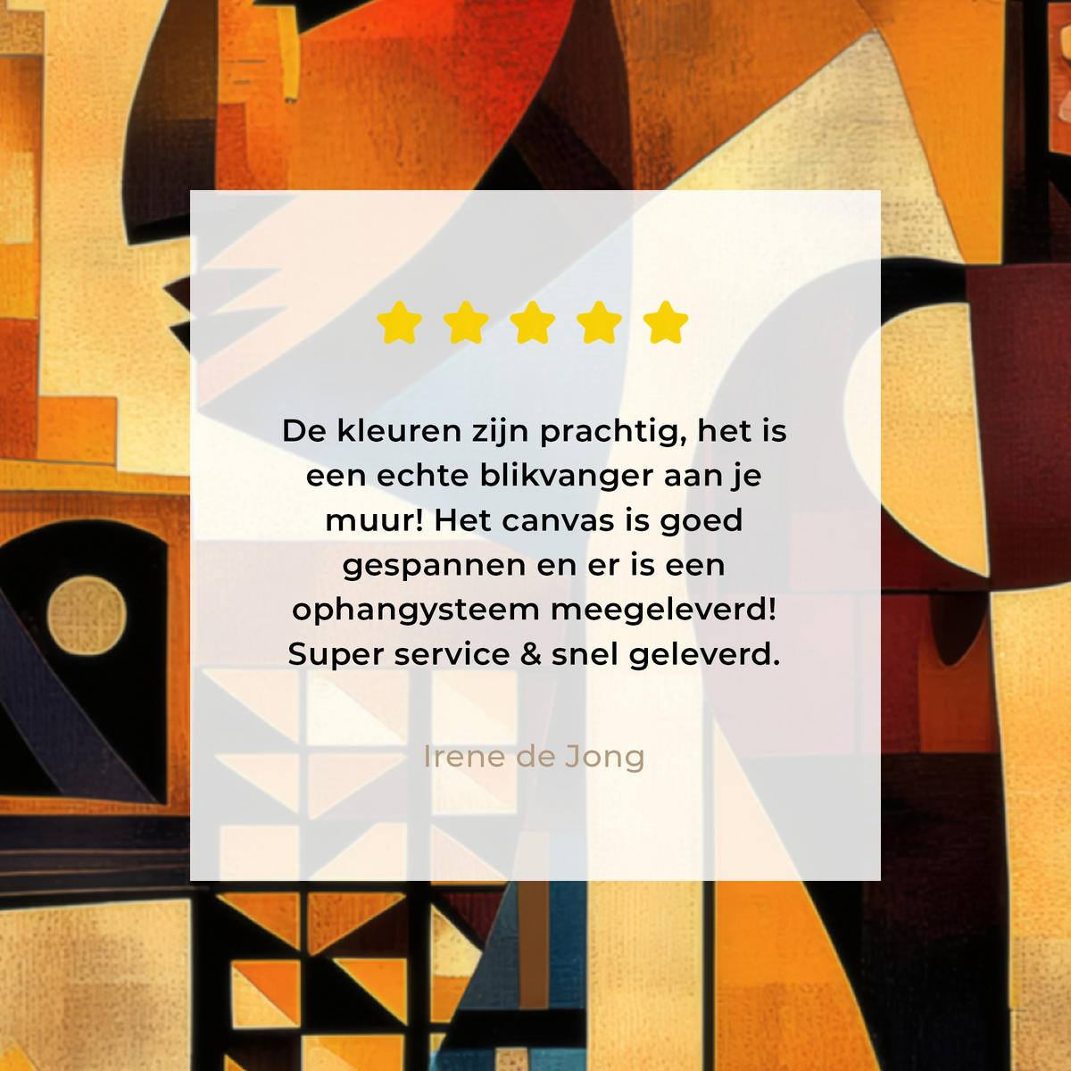 LEINWANDBILD Figuren - Abstrakt - Symbole 50x50 cm - Terracotta, Textil (50/50cm) - MuchoWow