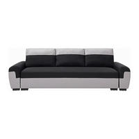 SCHLAFSOFA - 3 Personen - Stoff - Schwarz - - Schwarz, Textil (260/88/90cm) - Vente-Unique