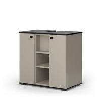 WASCHBECKENUNTERSCHRANK Joli Greige 60 x 59 cm mit 2 Türen - Greige, Holzwerkstoff (60/59/37cm) - Vicco