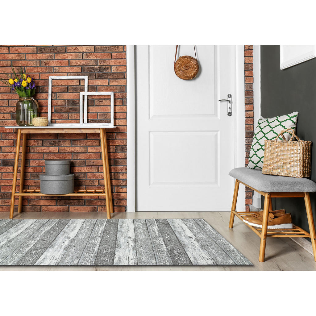 Thumbnail - rugsX Läufer, Grau, Textil, Rechteckig, 100x450 cm, Teppiche & Böden, Teppiche, Teppichläufer
