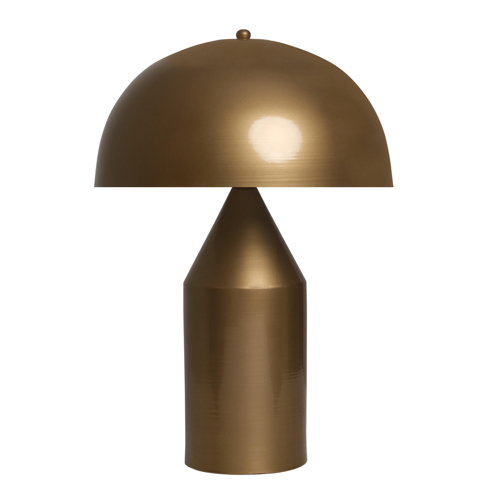 TISCHLEUCHTE Pilzlampen 50/30 - Messingfarben, Metall (30/50cm) - Bamyum