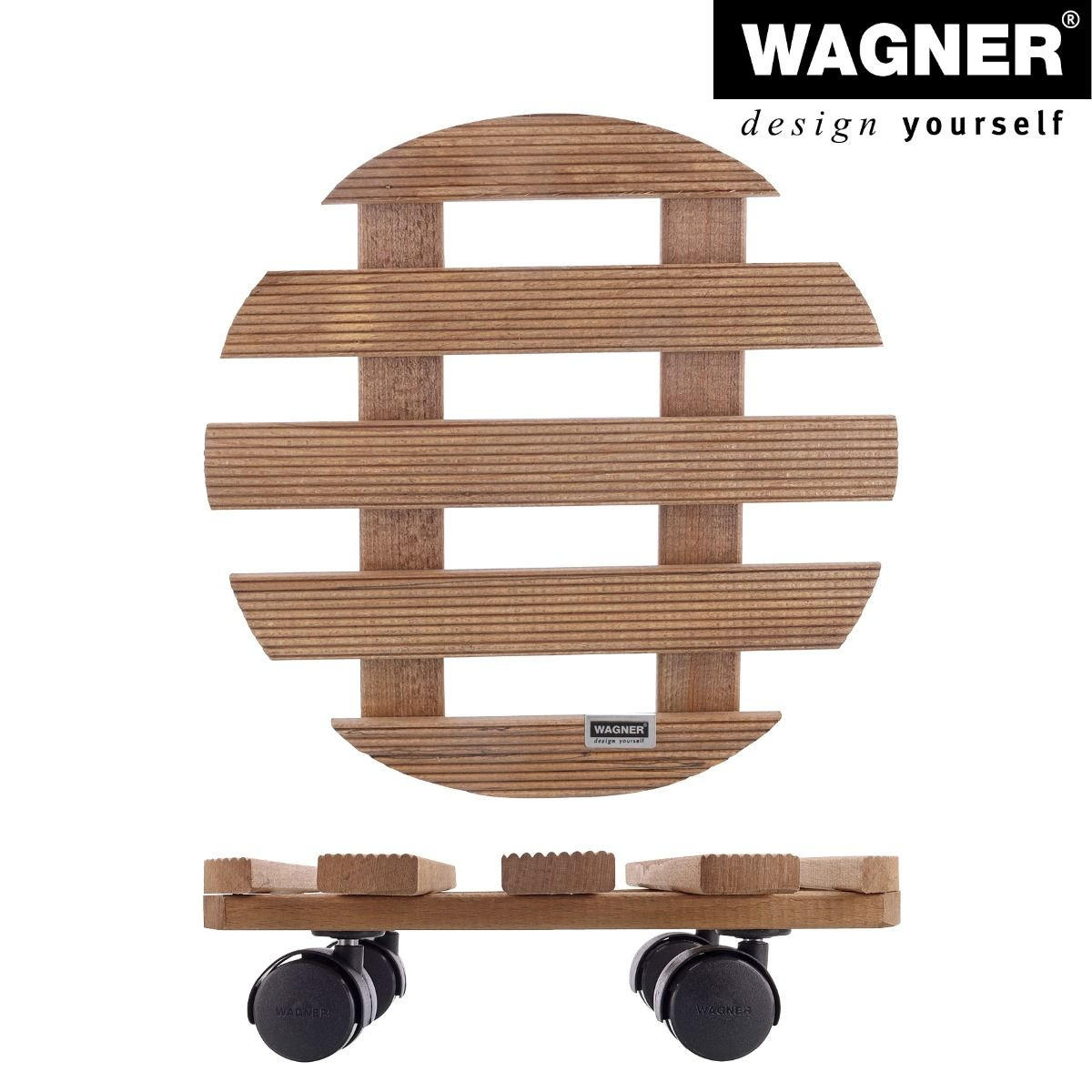 PFLANZENROLLER Holz COUNTRY 0183 - Braun, Holz (30/8cm) - WAGNER design yourself