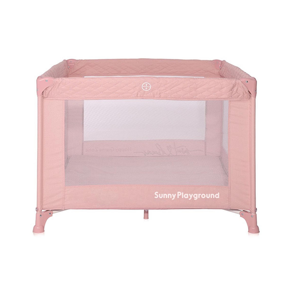 REISEBETT Sunny pink seitliche Öffnung, Matratze, Tragetasche - Pink, Metall (95/95cm) - Lorelli