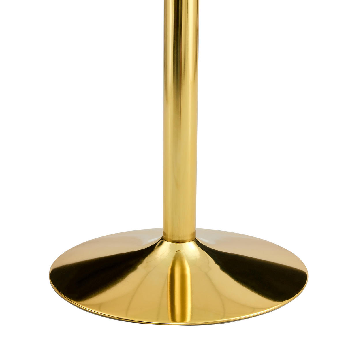 BARTISCH Rund 85 cm mit Glasplatte DE-39999 Gold - Goldfarben, Metall (85/85/76cm) - ComfortXL