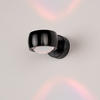 WANDLAMPE Beam Rund Schwarz - Schwarz, Metall (8/5/12cm) - s.luce