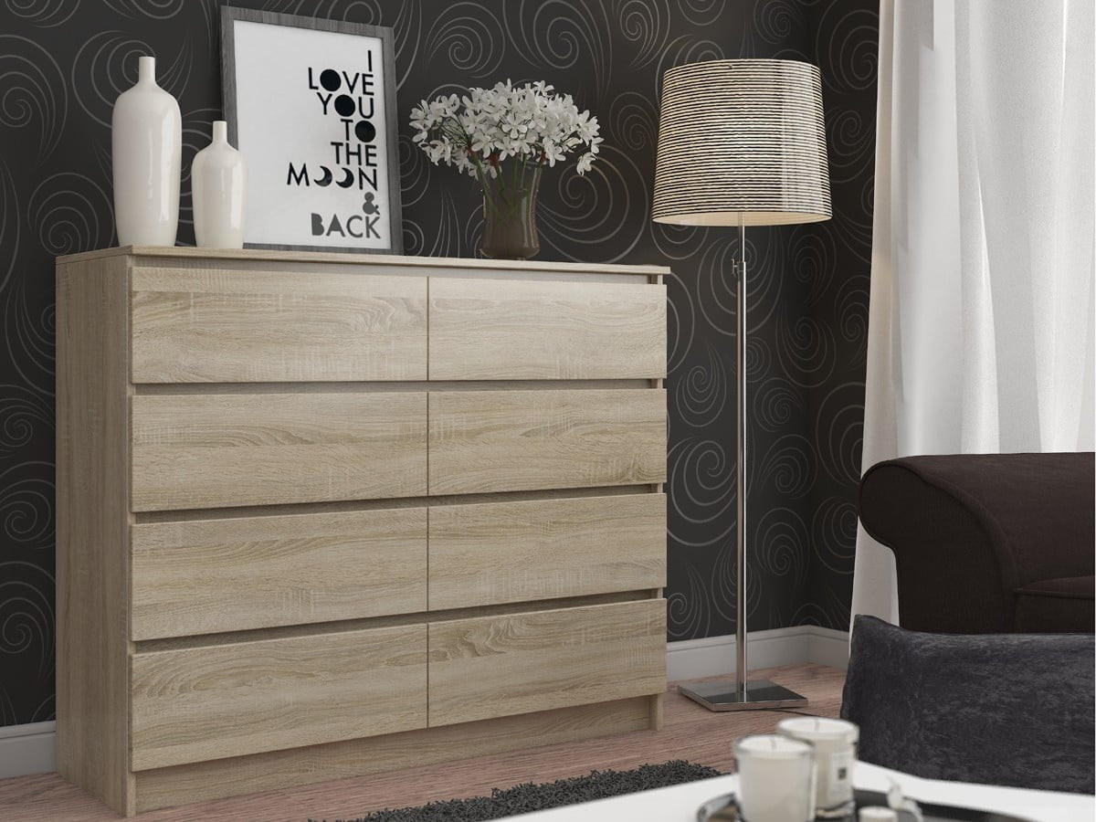 KOMMODE Eiche Sonoma 99/138/40 - Sonoma Eiche, Holzwerkstoff (138/99/40cm) - RAUMHIRSCH FURNITURE