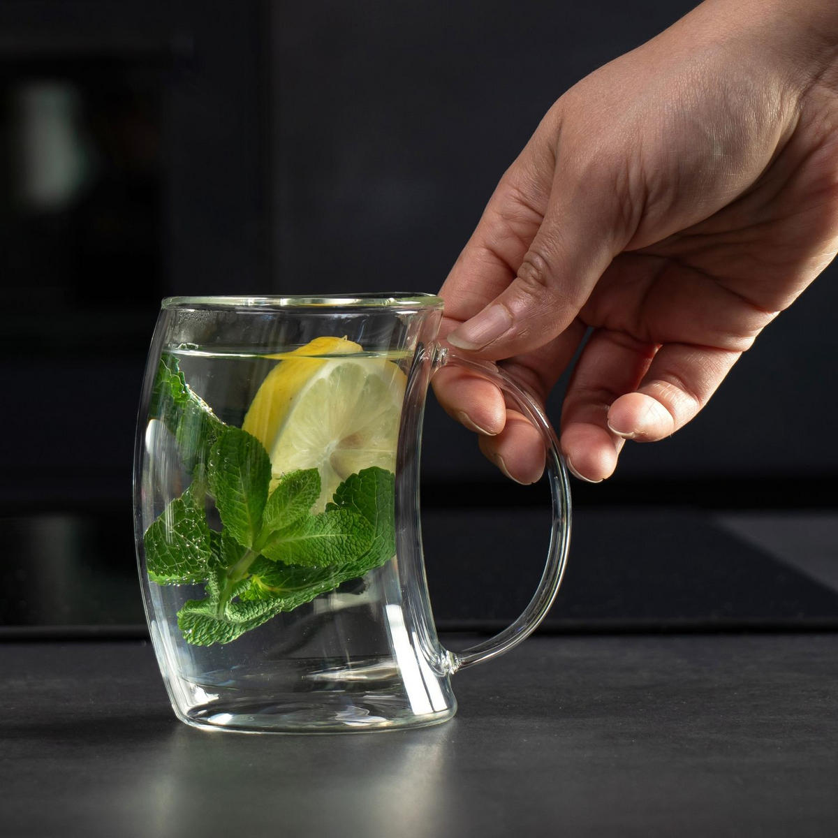 TEEGLAS 200ml (6er-Set) - Transparent, Glas (0.2L) - Intirilife