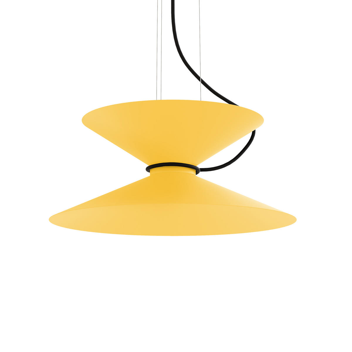 HÄNGELEUCHTE - Gelb, Metall (40/40/20cm) - Lumicom