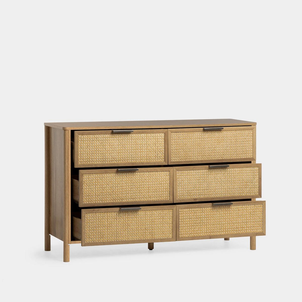 SCHUBLADENKOMMODE DOPPELTE Bent Natürlich 120 cm x 76 cm - Naturfarben, Holzwerkstoff (120/76/40cm)