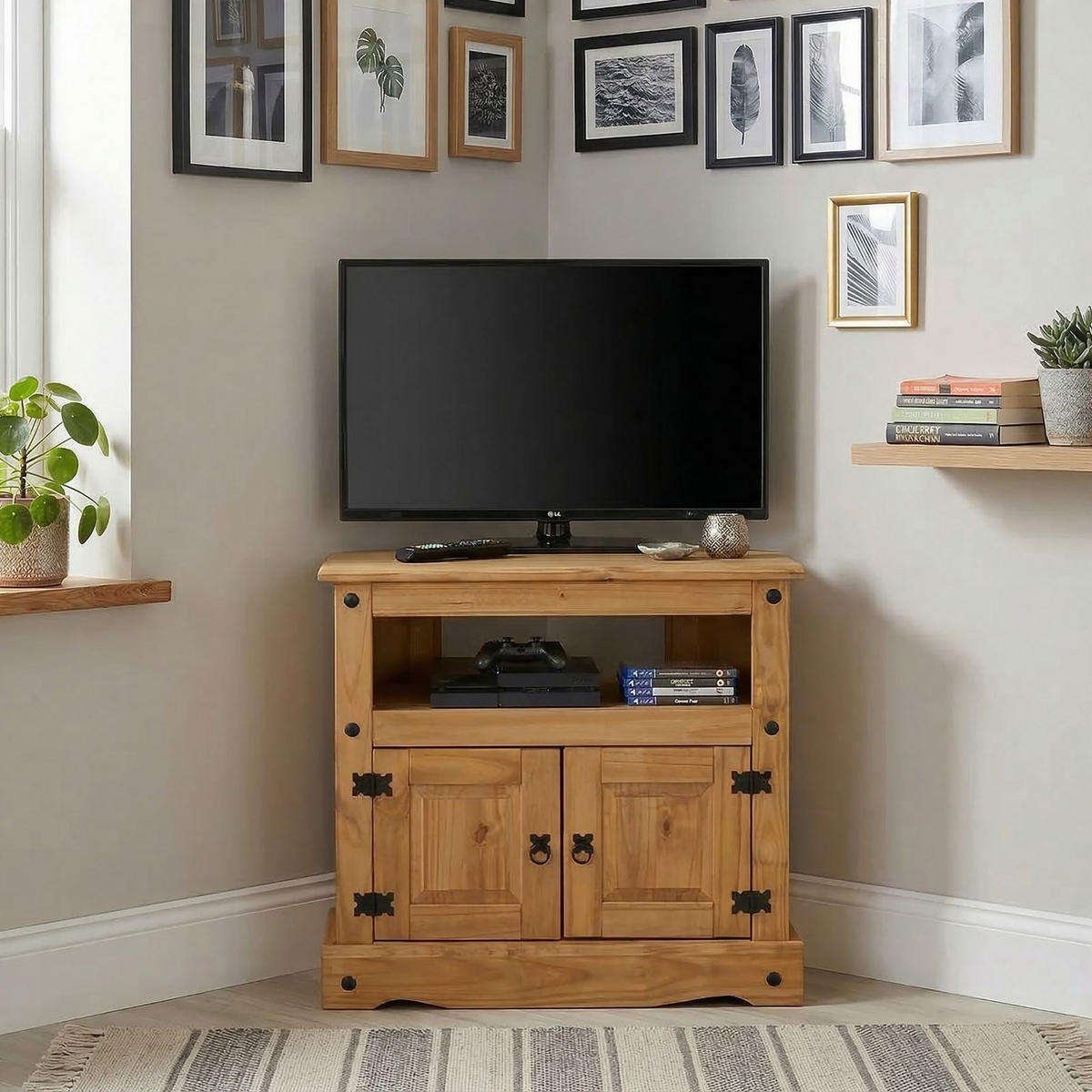 TV-RACK SALSA - Naturfarben, Holz (85/78/43cm) - CARO-Möbel