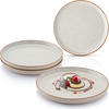 DESSERTTELLER SET RIO CREME - 4 teilig aus Steingut - Creme, Keramik (13cm) - Sänger