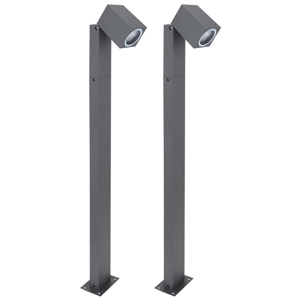 STEHLEUCHTE Aluminium Anthrazit - Anthrazit, Metall (7.2/80/11.5cm)