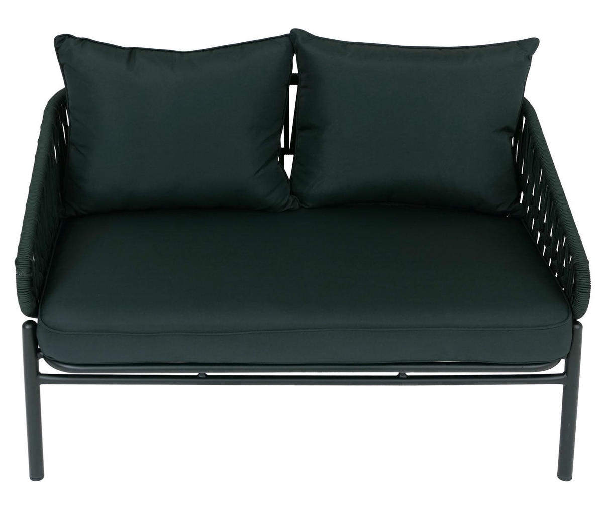 GARTENBANK Aluminium 83x116x65cm Grün - Grün, Metall (116/83/65cm) - PROREGAL