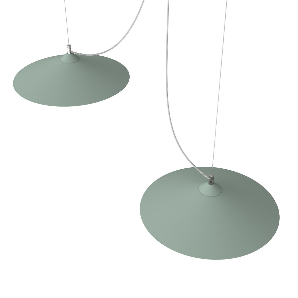 HÄNGELEUCHTE - Grün, Metall (40/40/9cm) - Lumicom